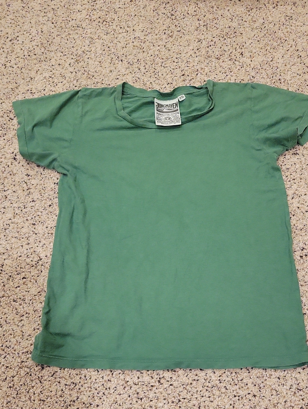 Jungmaven Kelly Green Hemp Organic Cotton Blend Tee T-Shirt XSmall